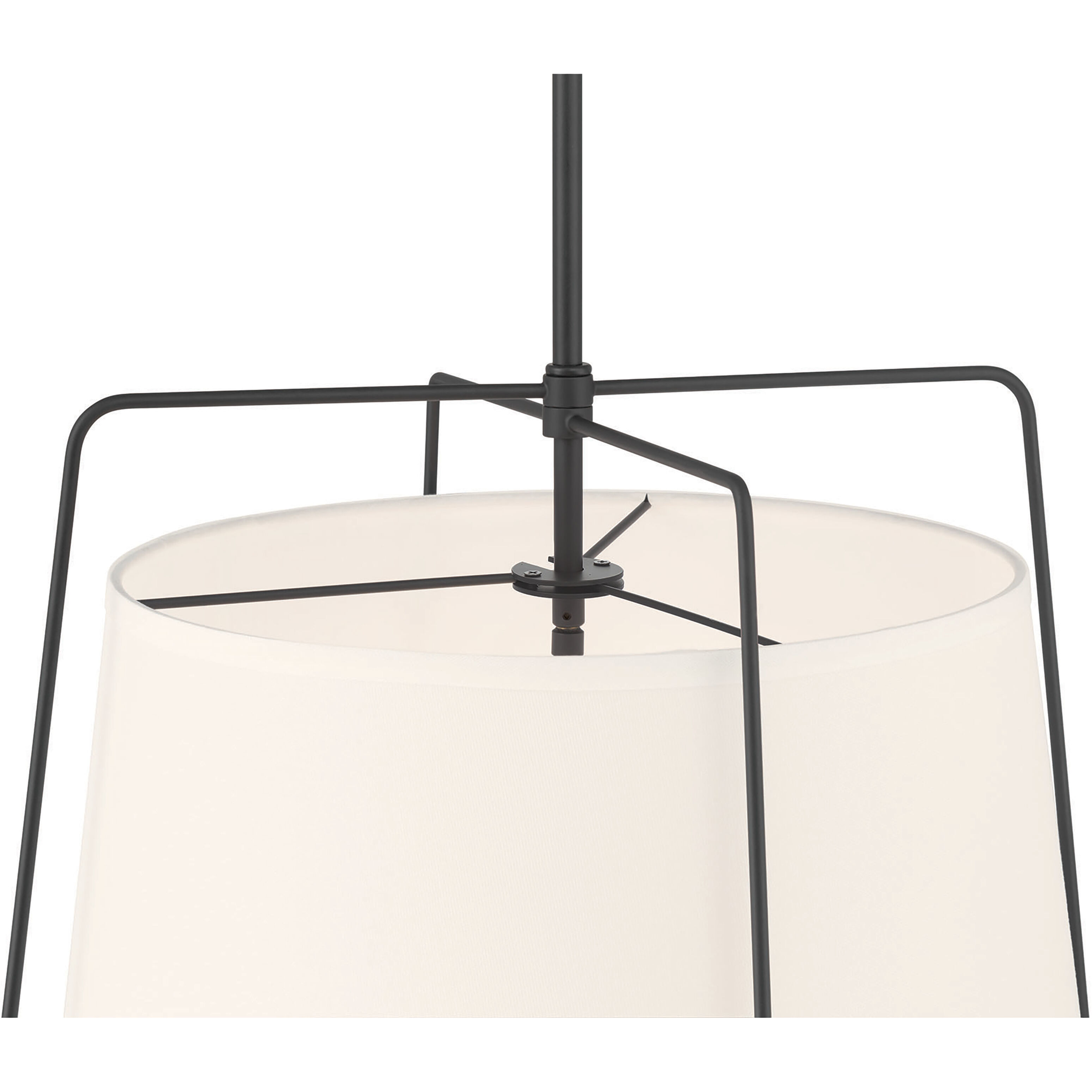 Vellinor 3 Light 20 inch Matte Black Pendant Ceiling Light