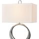Eero 24 inch 100 watt Chrome Table Lamp Portable Light