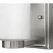Miley 1 Light 5 inch Brushed Nickel Vanity Light Wall Light in Etched White