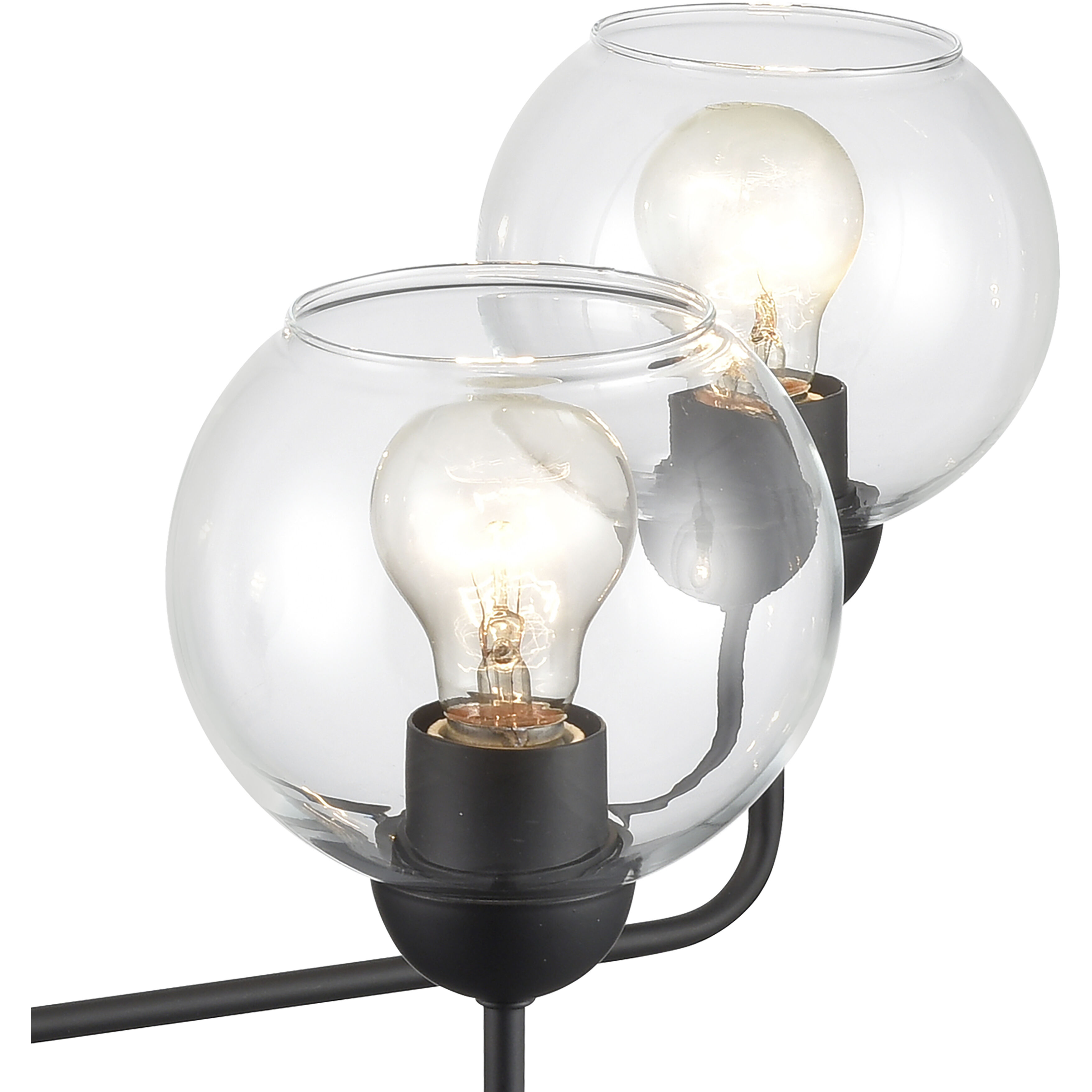 Boman 5 Light 28 inch Matte Black Chandelier Ceiling Light