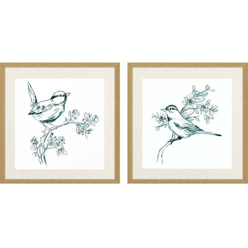 Animals Collection Green Framed Art