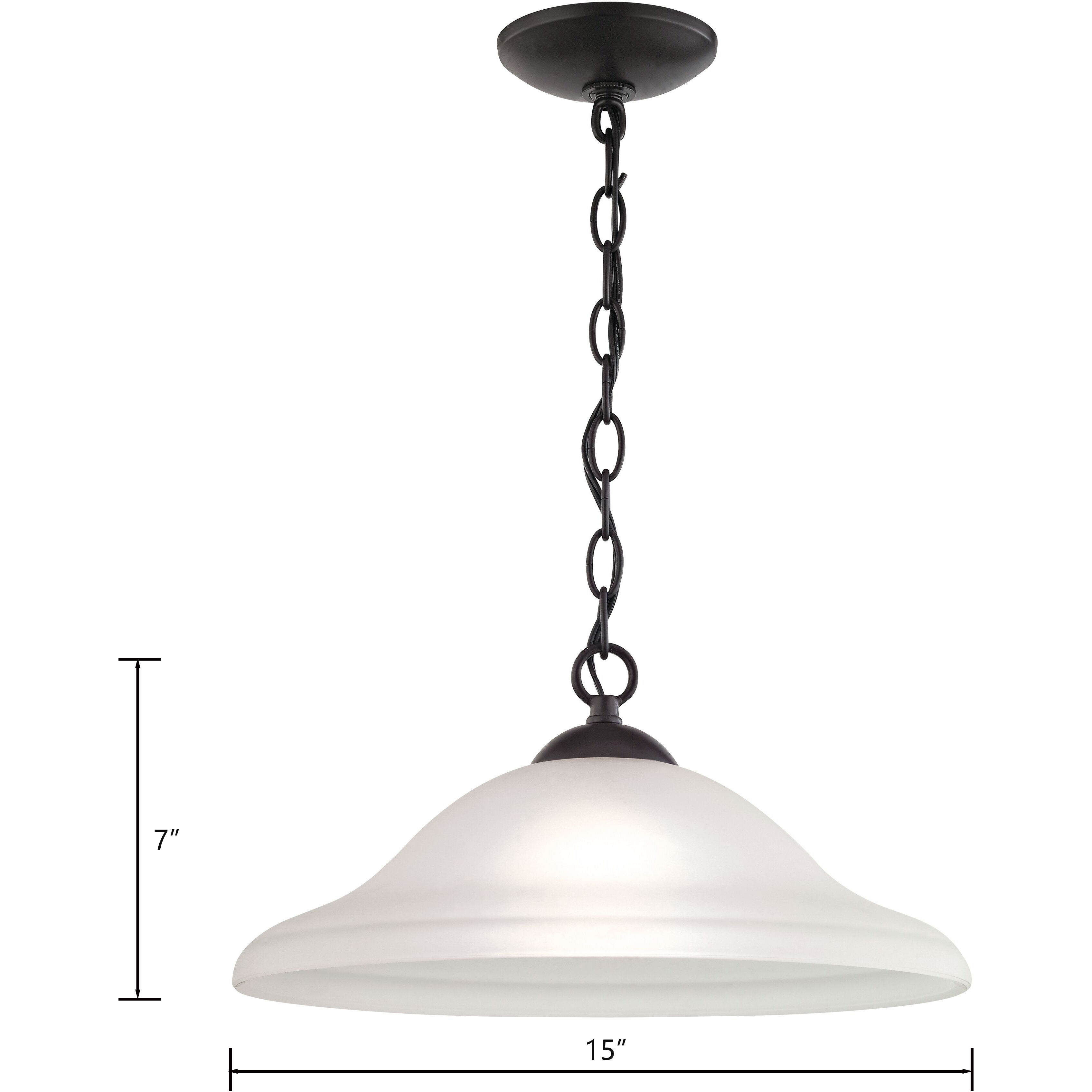 Conway 1 Light 15 inch Oil Rubbed Bronze Pendant Ceiling Light