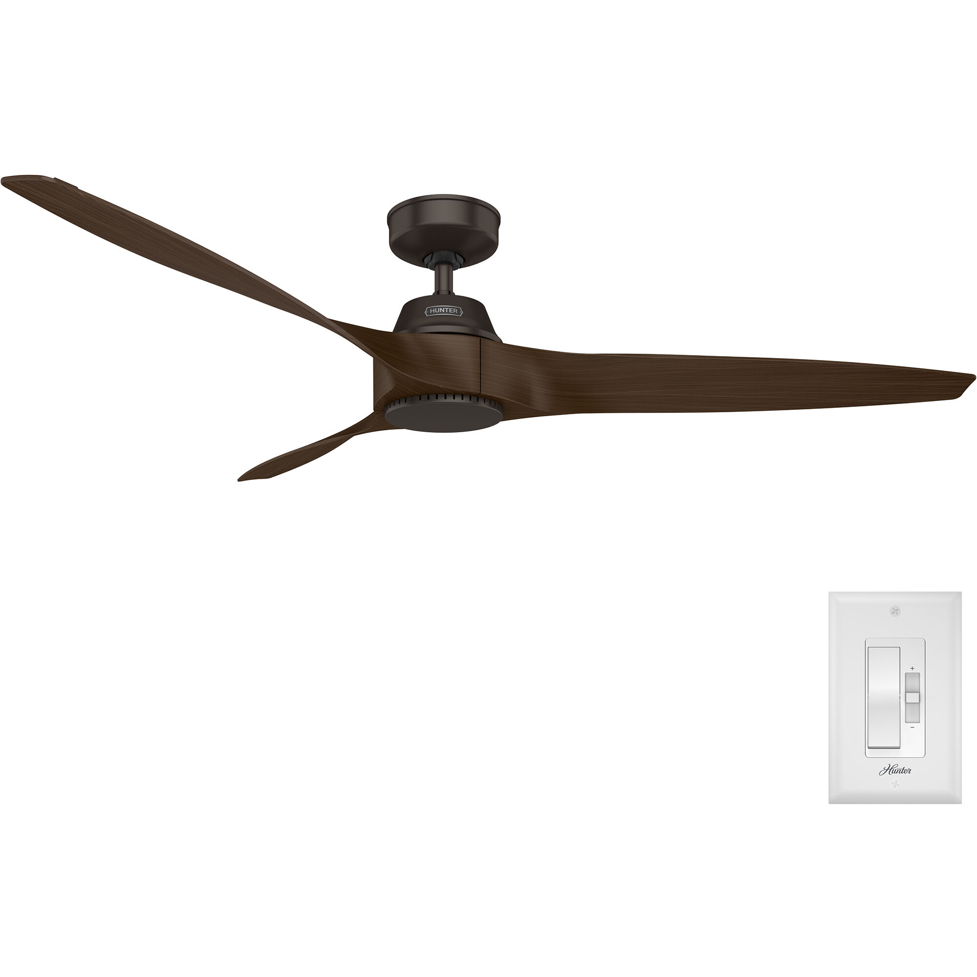 Mosley 60 inch Premier Bronze with Brushed Cocoa Blades Outdoor Ceiling Fan