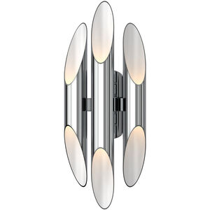 Chimes 6 Light 7.25 inch Polished Chrome Wall Sconce Wall Light