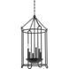 Lassen 6 Light 19.25 inch Black Iron Foyer Lantern Ceiling Light