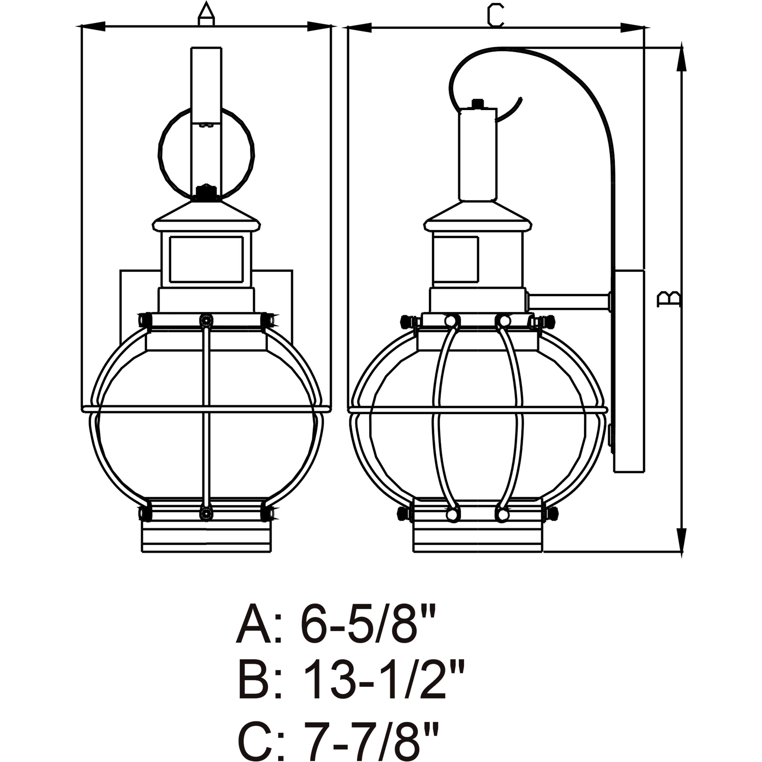 Chatham Burnished Bronze Outdoor Motion Sensor