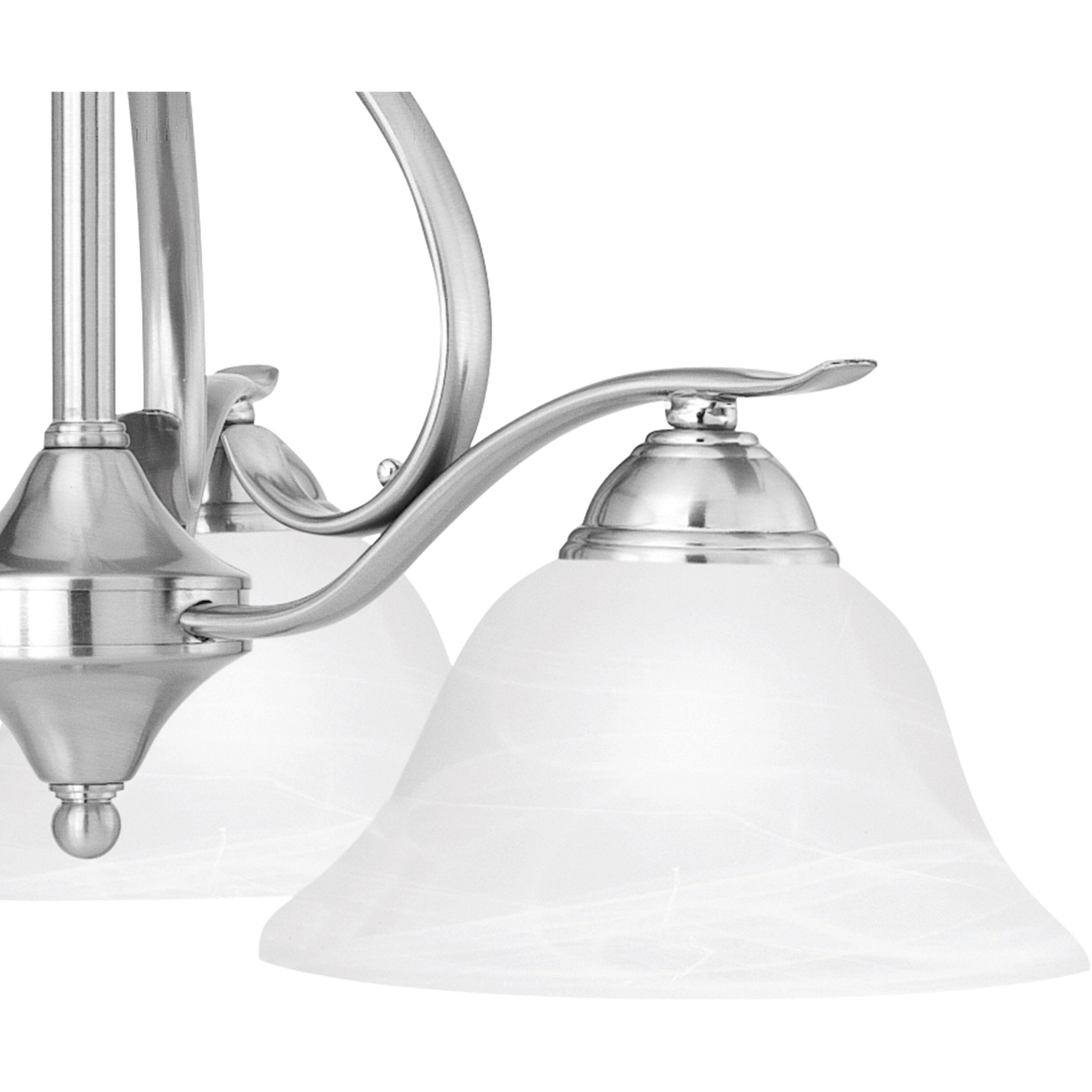 Prestige 3 Light 26.5 inch Brushed Nickel Chandelier Ceiling Light