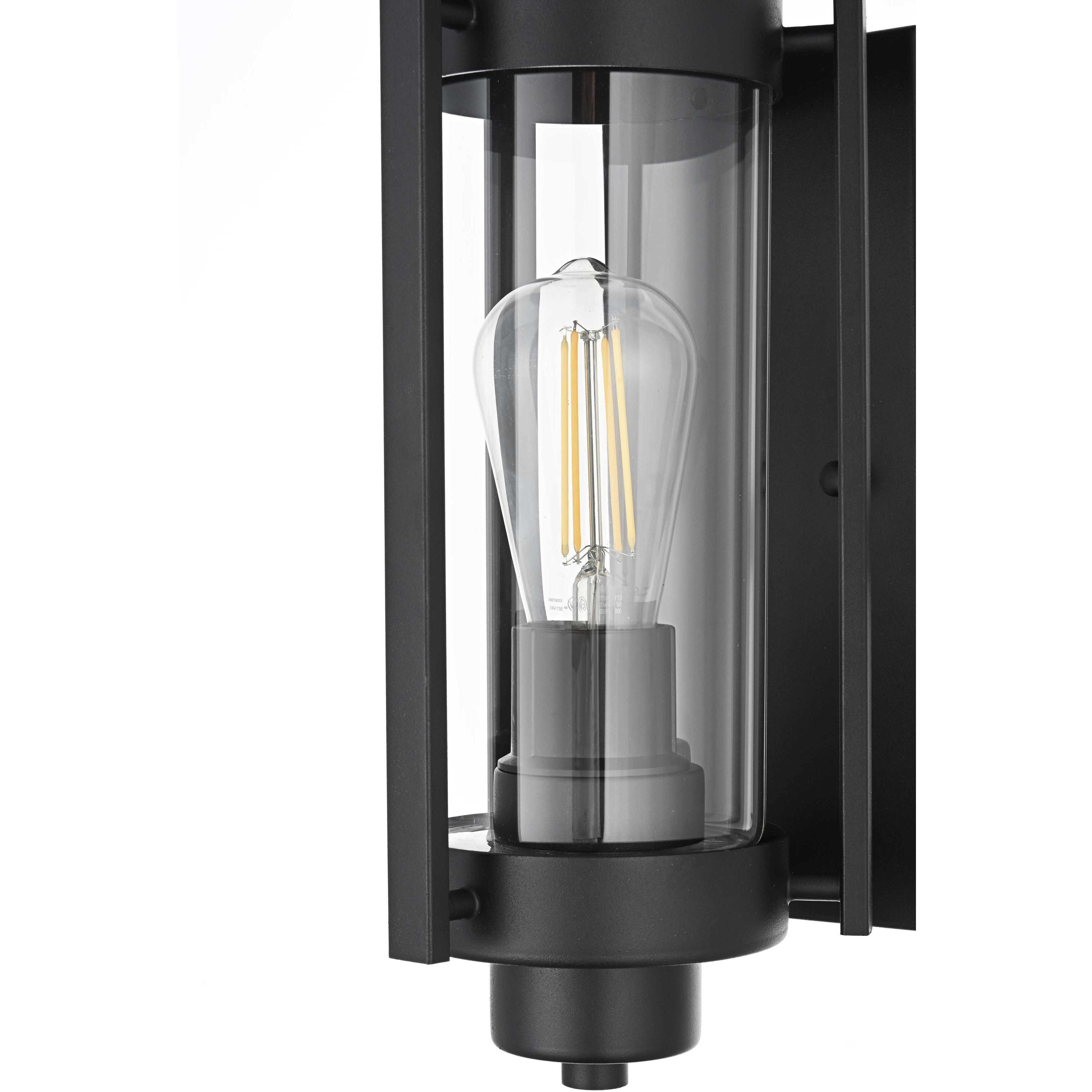 Bucknell 1 Light 14.5 inch Black Outdoor Wall Sconce