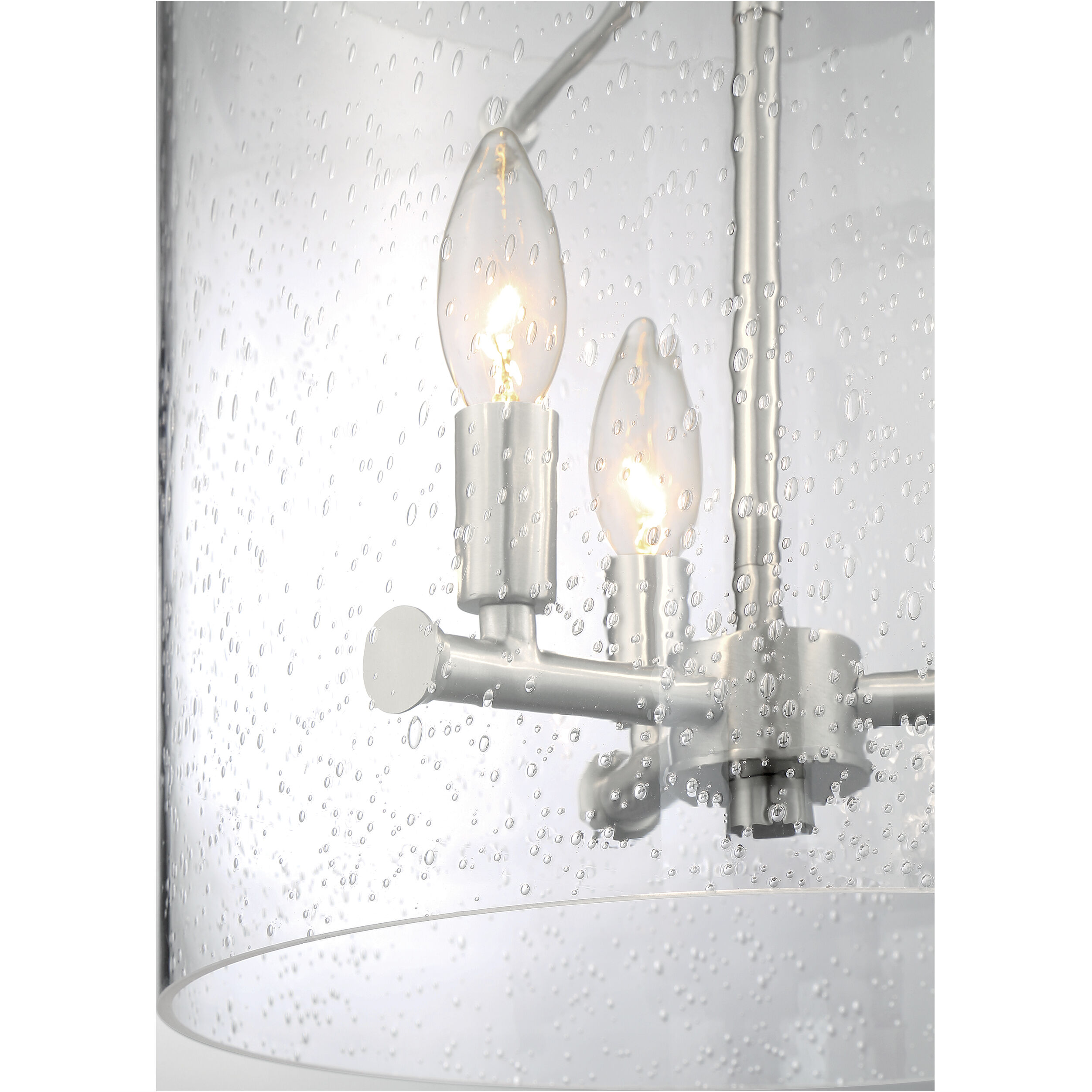 Bransel 3 Light 12 inch Brushed Nickel Pendant Ceiling Light