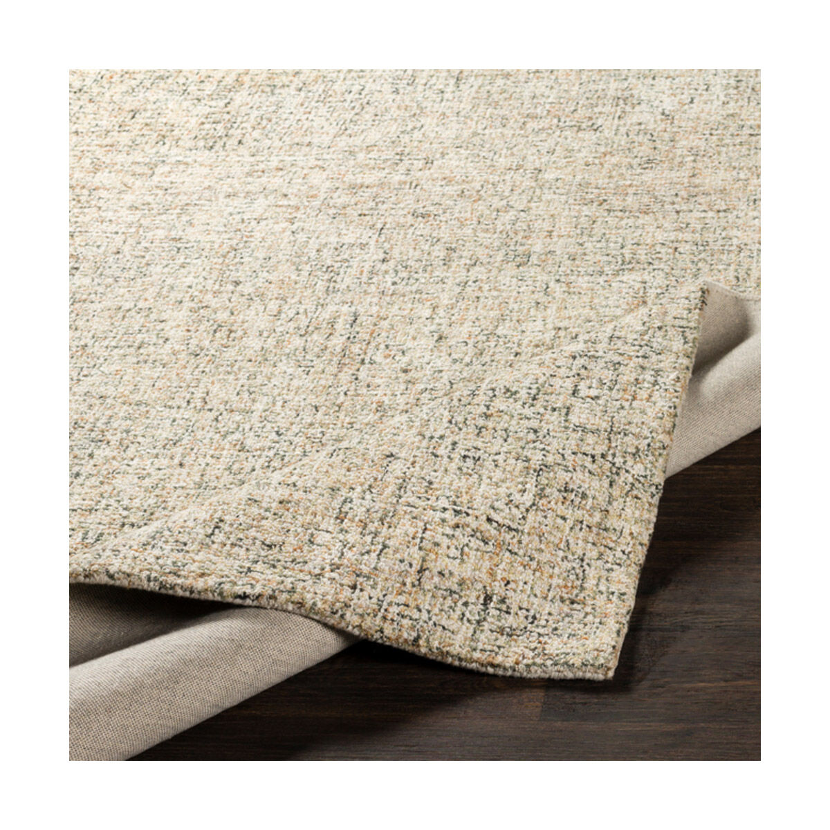 Robin 90 X 60 inch Dark Green/Cream/Khaki/Camel Rugs, Rectangle