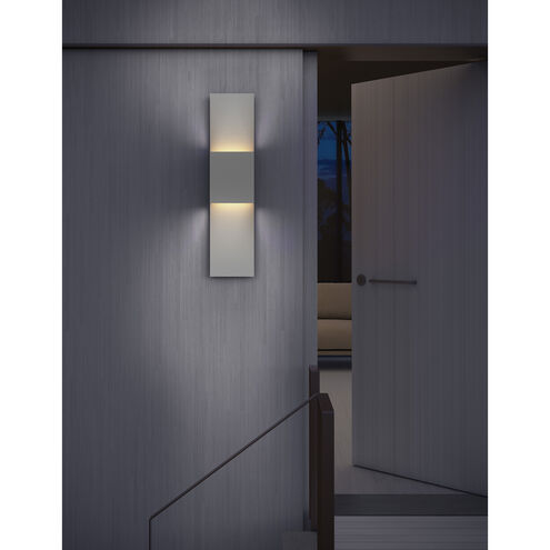 Flat Box LED 25 inch Textured Gray Indoor-Outdoor Sconce
