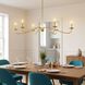 Stella 6 Light 62 inch Natural Brass Chandelier Ceiling Light