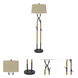 Pecos 60 inch 150.00 watt Black Iron Floor Lamp Portable Light