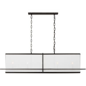 Thom Filicia Dresden 5 Light 55 inch Aged Iron Linear Chandelier Ceiling Light
