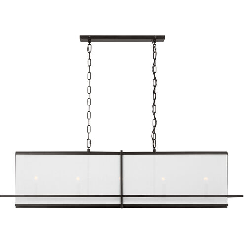 Thom Filicia Dresden Linear Chandelier Ceiling Light in Aged Iron
