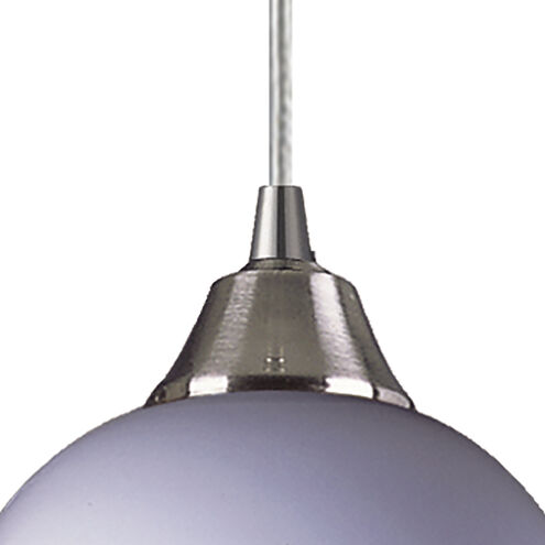 Mela 1 Light 6 inch Satin Nickel with Multicolor Multi Pendant Ceiling Light in Incandescent, Configurable