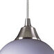 Mela 1 Light 6 inch Satin Nickel with Multicolor Multi Pendant Ceiling Light in Incandescent, Configurable