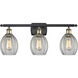 Ballston Eaton LED 26 inch Black Antique Brass Bath Vanity Light Wall Light, Ballston