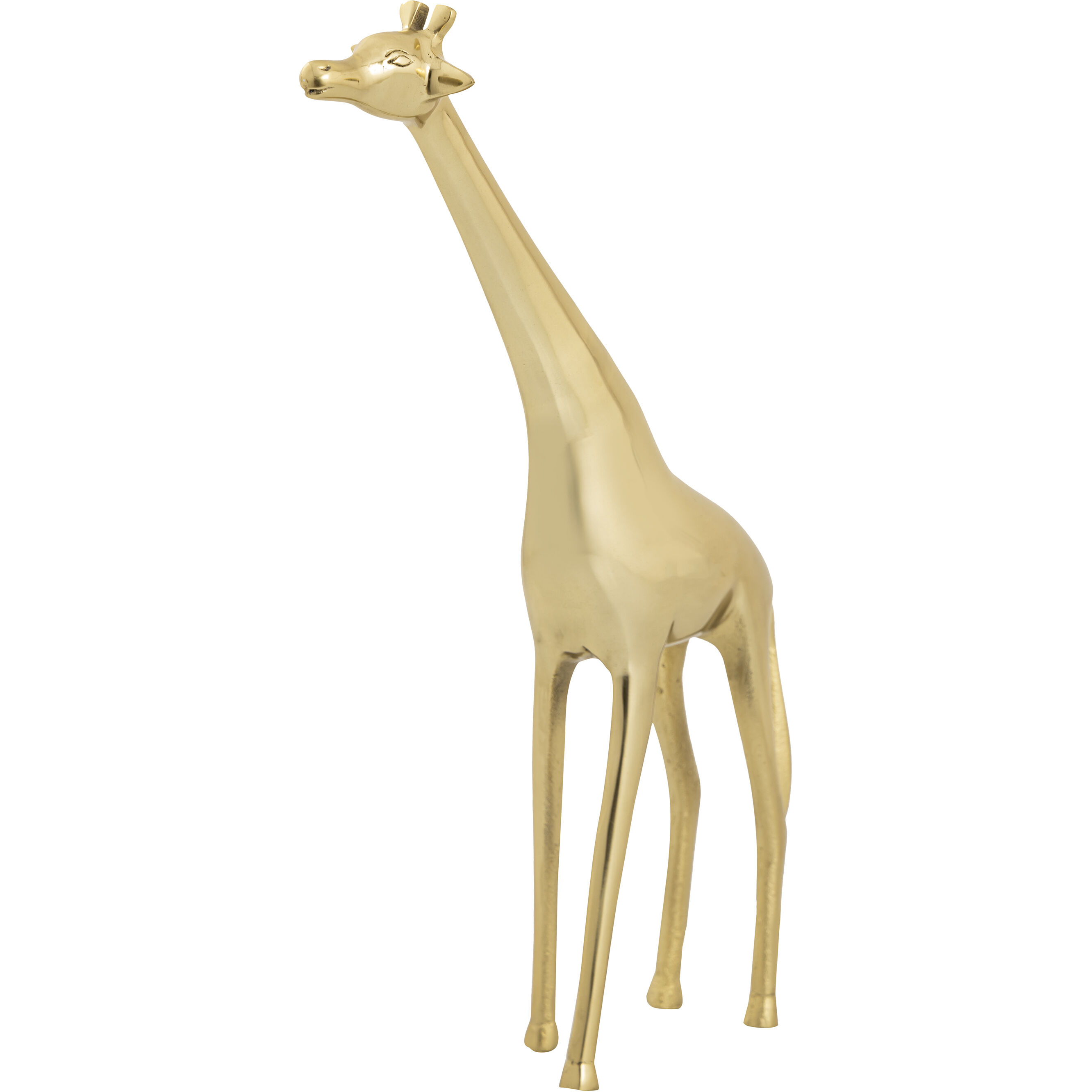Brass Giraffe 14 X 2.5 inch Sculpture