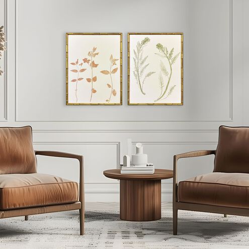 Floral Trace Multi and Blue and Brown and Green Framed Art