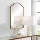 Sidney 30 X 20 inch Plated Brushed Brass Mirror
