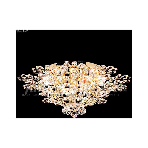 Florale 14 Light 27 inch Silver Flush Mount Ceiling Light