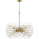 Winter 10 Light 30 inch Soft Brass Pendant Ceiling Light