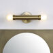 Dasia 2 Light 5 inch Burnished Brass Wall Sconce Wall Light