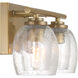 Glint 2 Light 15.5 inch Legacy Brass Vanity Light Wall Light