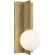 Sean Lavin Orbel 1 Light 6.7 inch Natural Brass Wall Sconce Wall Light in Incandescent