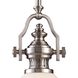 Chadwick 1 Light 6 inch Satin Nickel Mini Pendant Ceiling Light