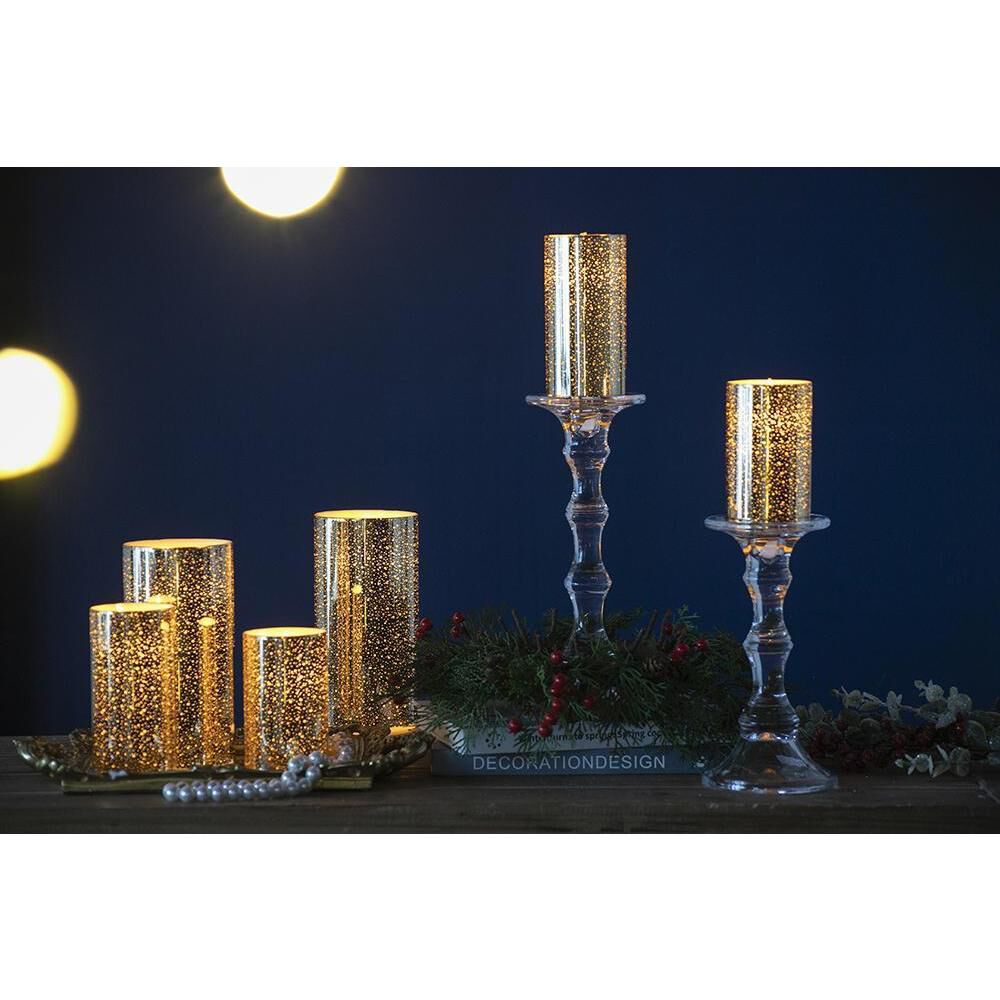 Speckled 5 X 3 inch LED Candle