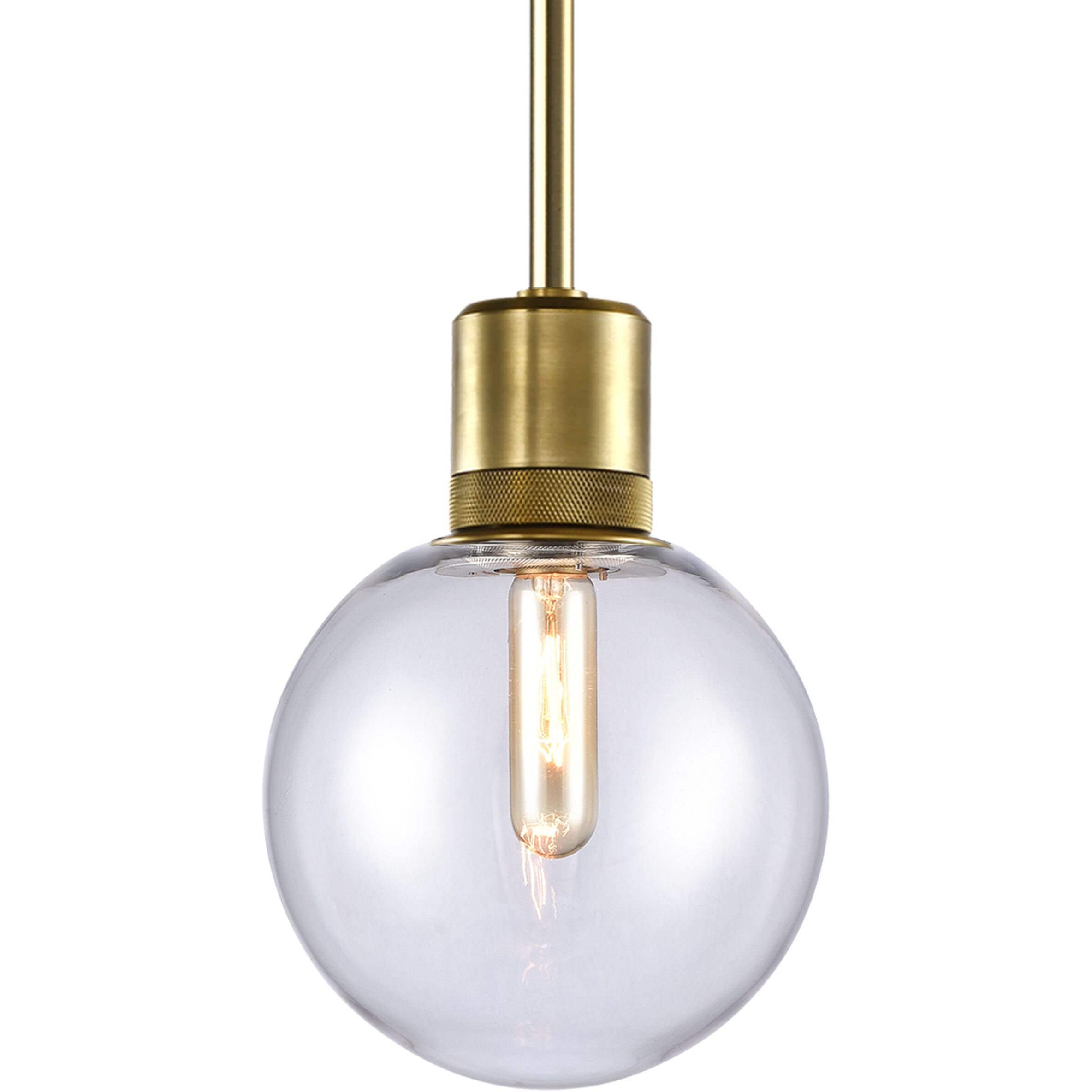 Zigrina 1 Light 7.88 inch Aged Brass Pendant Ceiling Light