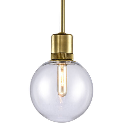 Zigrina 1 Light 7.88 inch Aged Brass Pendant Ceiling Light