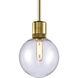 Zigrina 1 Light 7.88 inch Aged Brass Pendant Ceiling Light