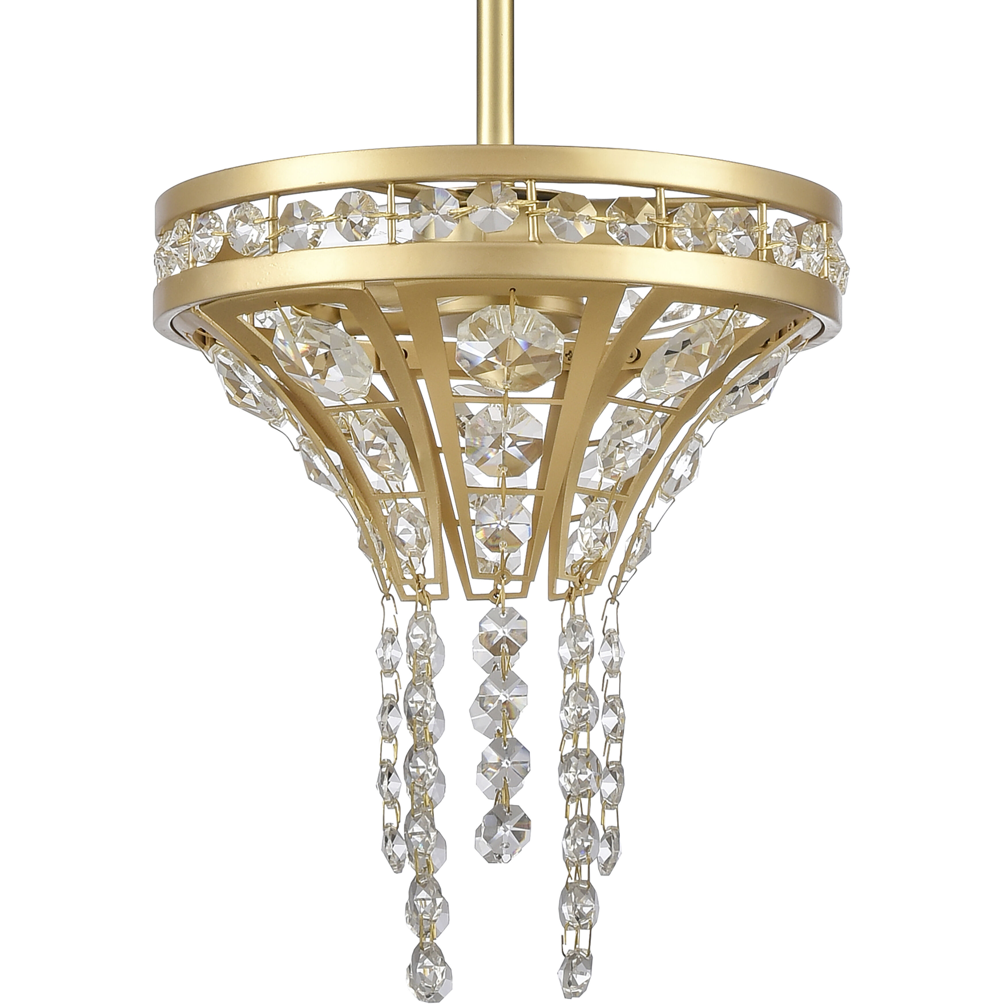Fantania 2 Light 8 inch Champagne Gold Mini Pendant Ceiling Light
