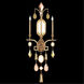 Encased Gems 3 Light 19 inch Gold Sconce Wall Light in Multi-Colored Crystal
