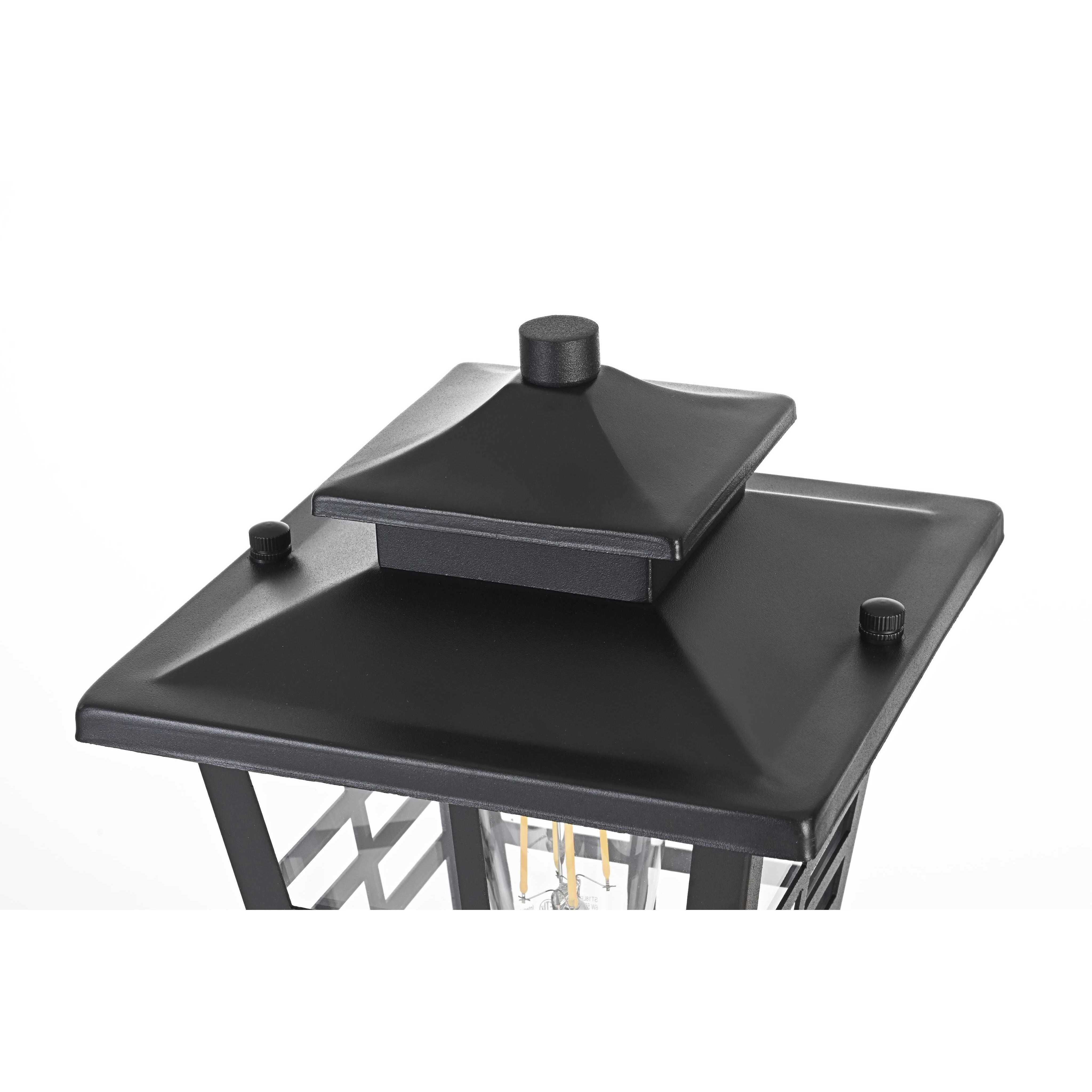 Macon 1 Light 16 inch Black Outdoor Post Light