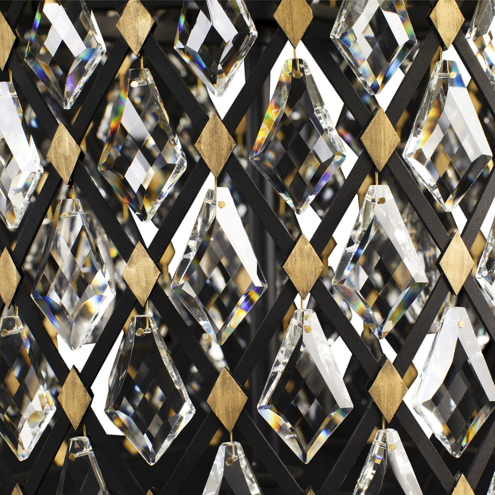 Windsor 21 Light 40 inch Carbon Black/Havana Gold Chandelier Ceiling Light