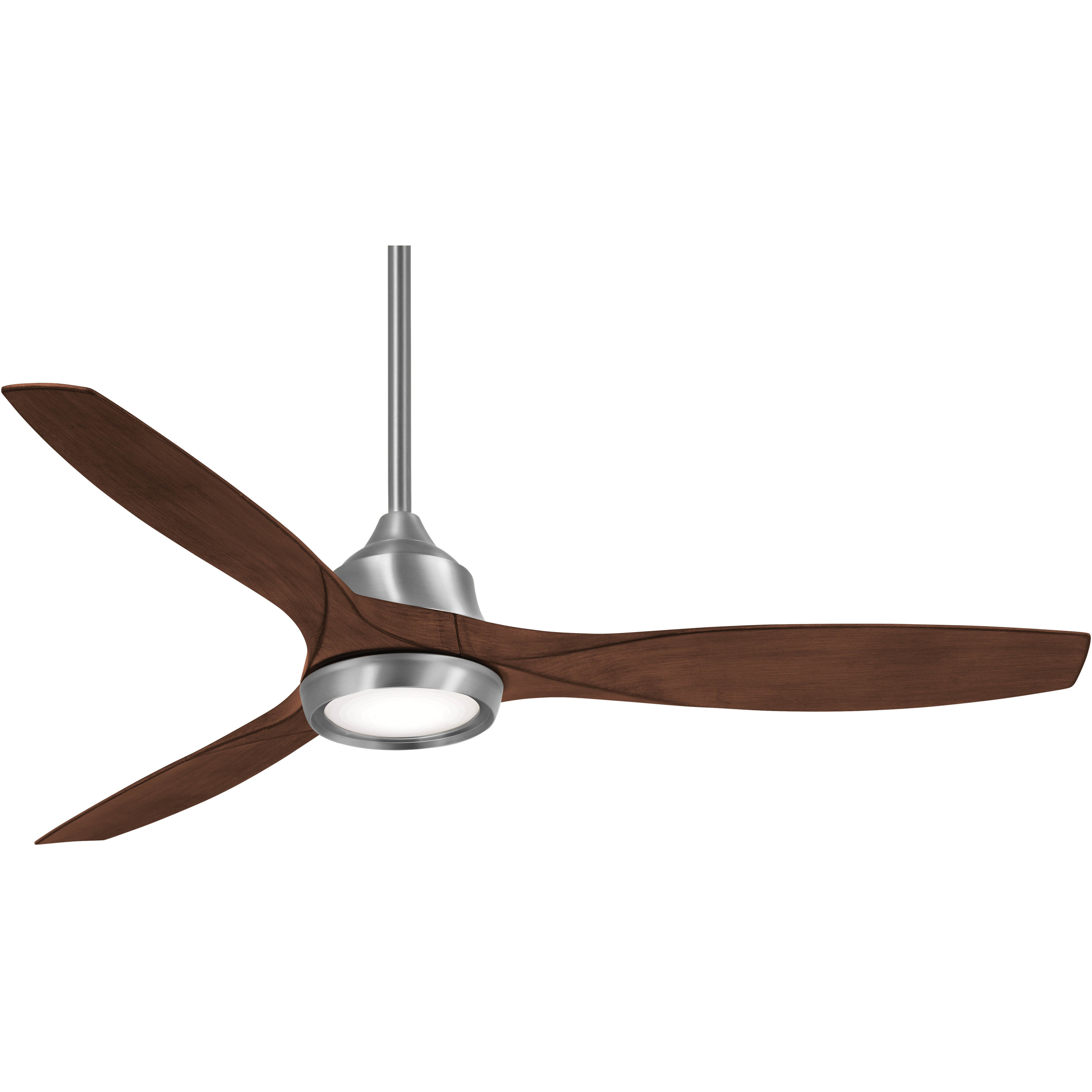 Skyhawk 60 inch Brushed Nickel with Dark Walnut Blades Ceiling Fan