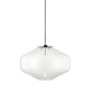 Bennett 1 Light 18 inch Polished Nickel Pendant Ceiling Light