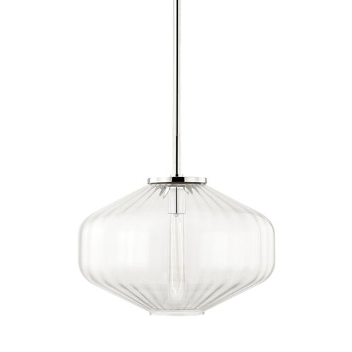 Bennett 1 Light 18 inch Polished Nickel Pendant Ceiling Light