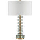 Mystras 27.5 inch 150 watt Clear and Antique Brass Table Lamp Portable Light