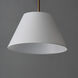 Dunbridge 1 Light 14 inch Weathered Brass Single Pendant Ceiling Light