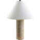 Agate 22 inch 60 watt Beige Accent Table Lamp Portable Light