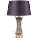 Vergato 24 inch 60 watt Purple Table Lamp Portable Light