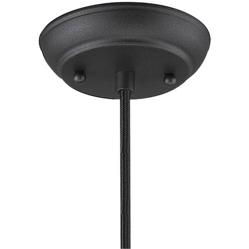 Hedron 1 Light 9 inch Matte Black Pendant Ceiling Light