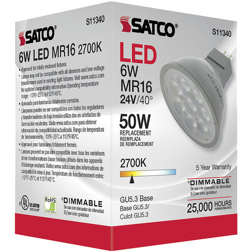 Lumos LED MR16 6.00 watt 2700K Light Bulb