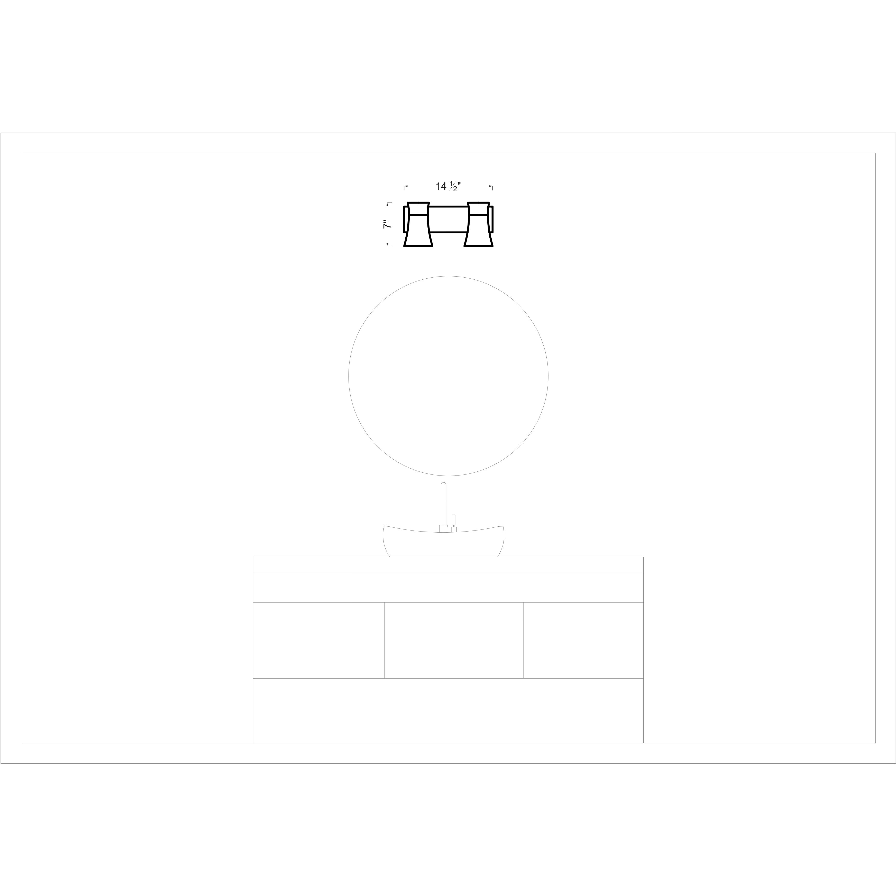 Drew & Jonathan Scott Roy 2 Light 14.5 inch Satin Brass Vanity Light Wall Light