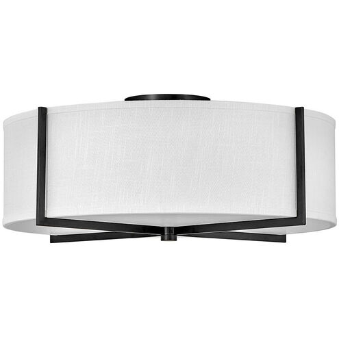 Galerie Axis 4 Light 25.5 inch Black Indoor Semi-Flush Mount Ceiling Light